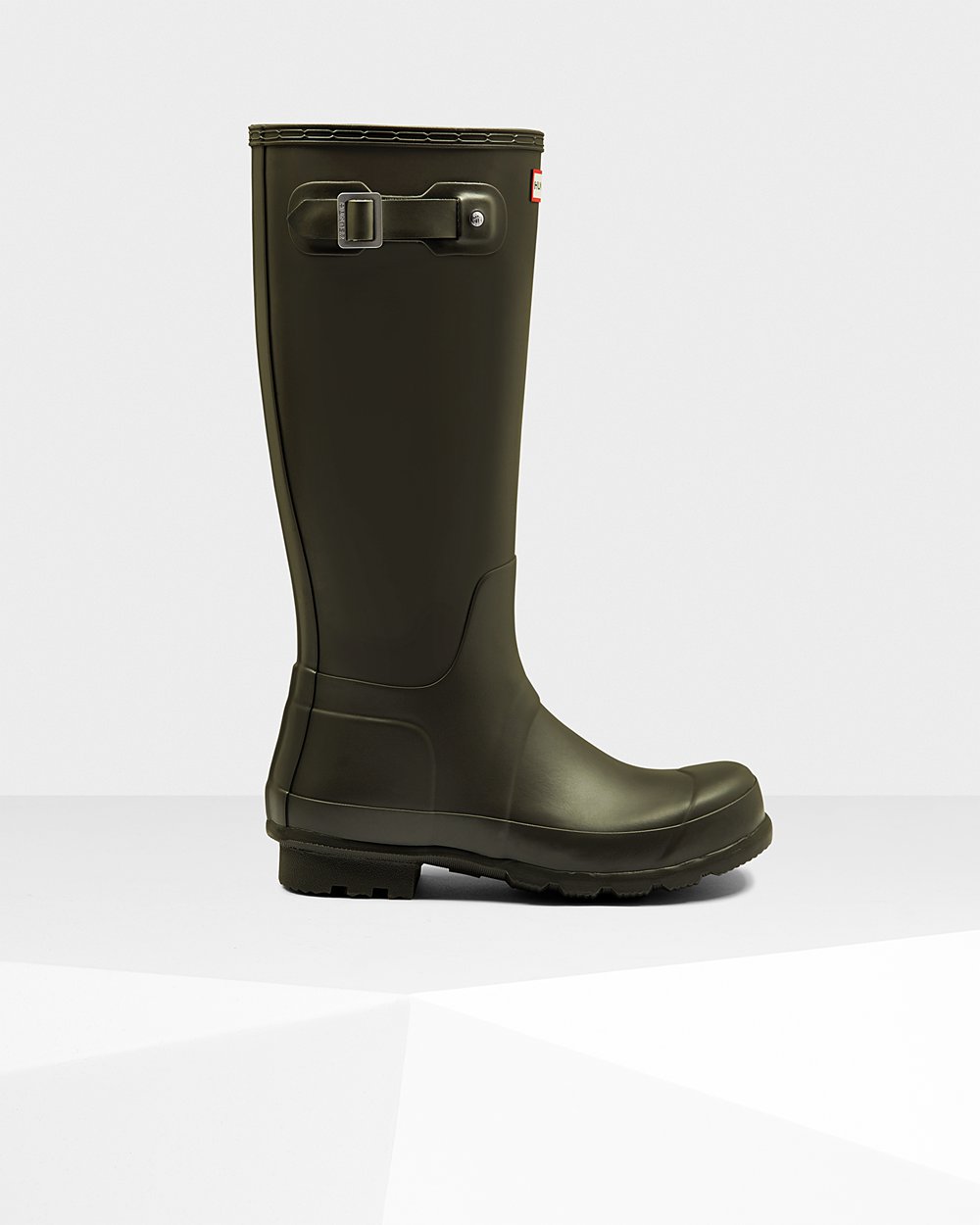 Hunter Original Tall Rain Boots - On Sale Mens Dark Olive - MUOQNW681